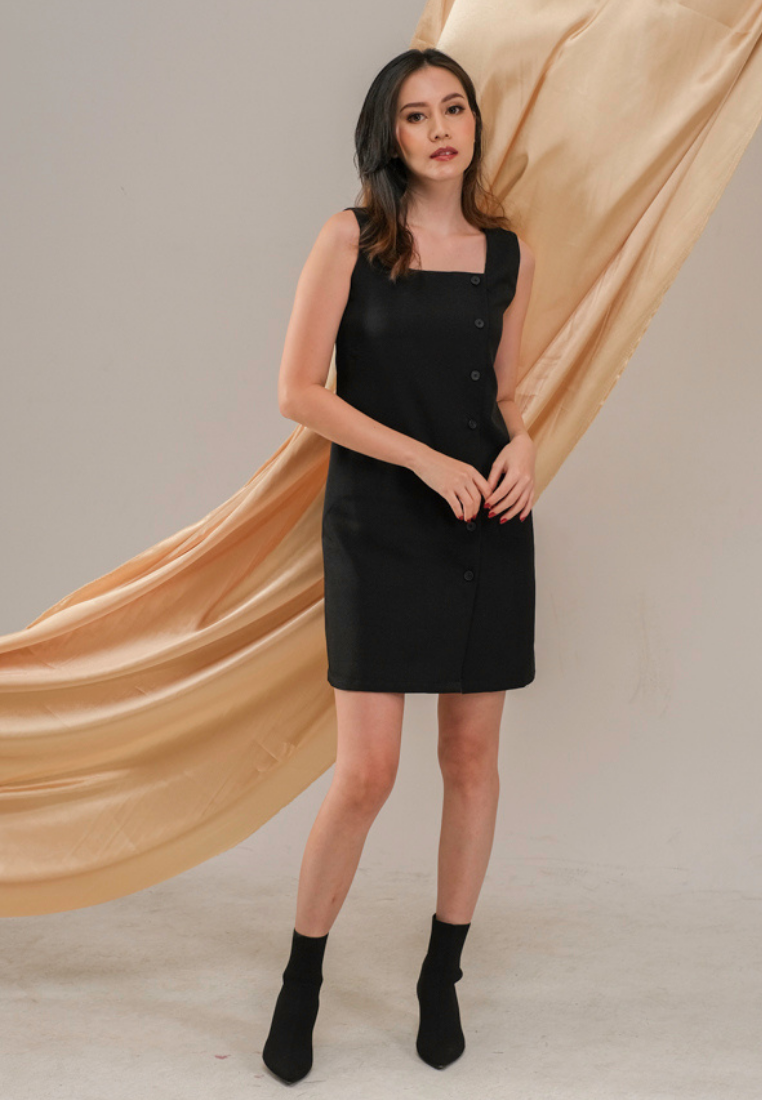 Andaru Dress Plain Black
