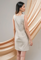 Andaru Dress Plain Oat
