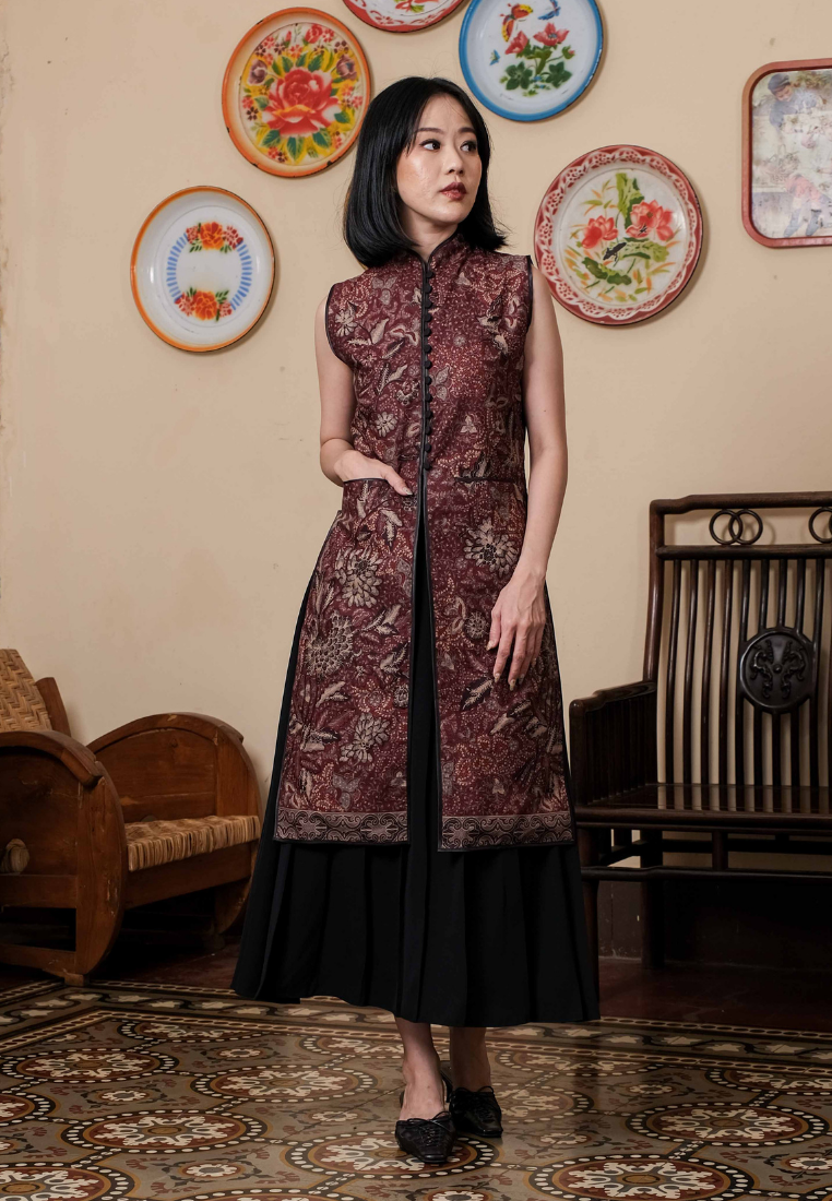 Samita Longtop Bunga Red