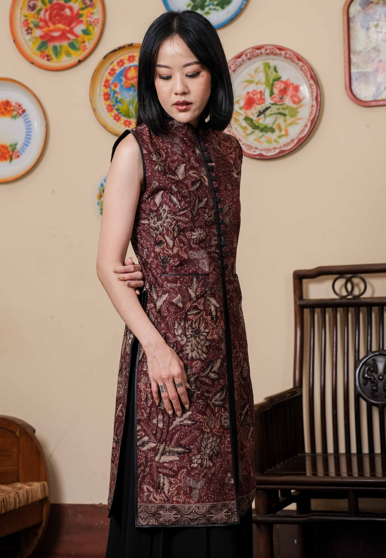 Samita Longtop Bunga Red