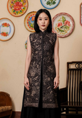 Samita Longtop Bunga Black