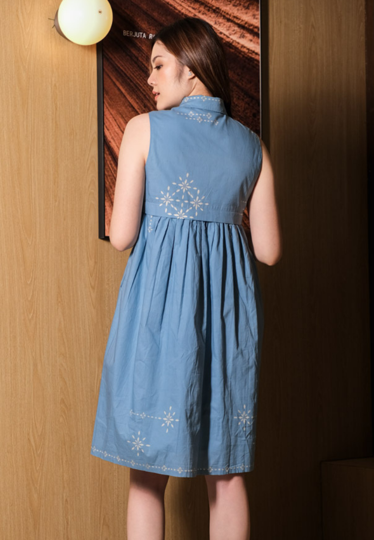 Nadira Dress SL Blue
