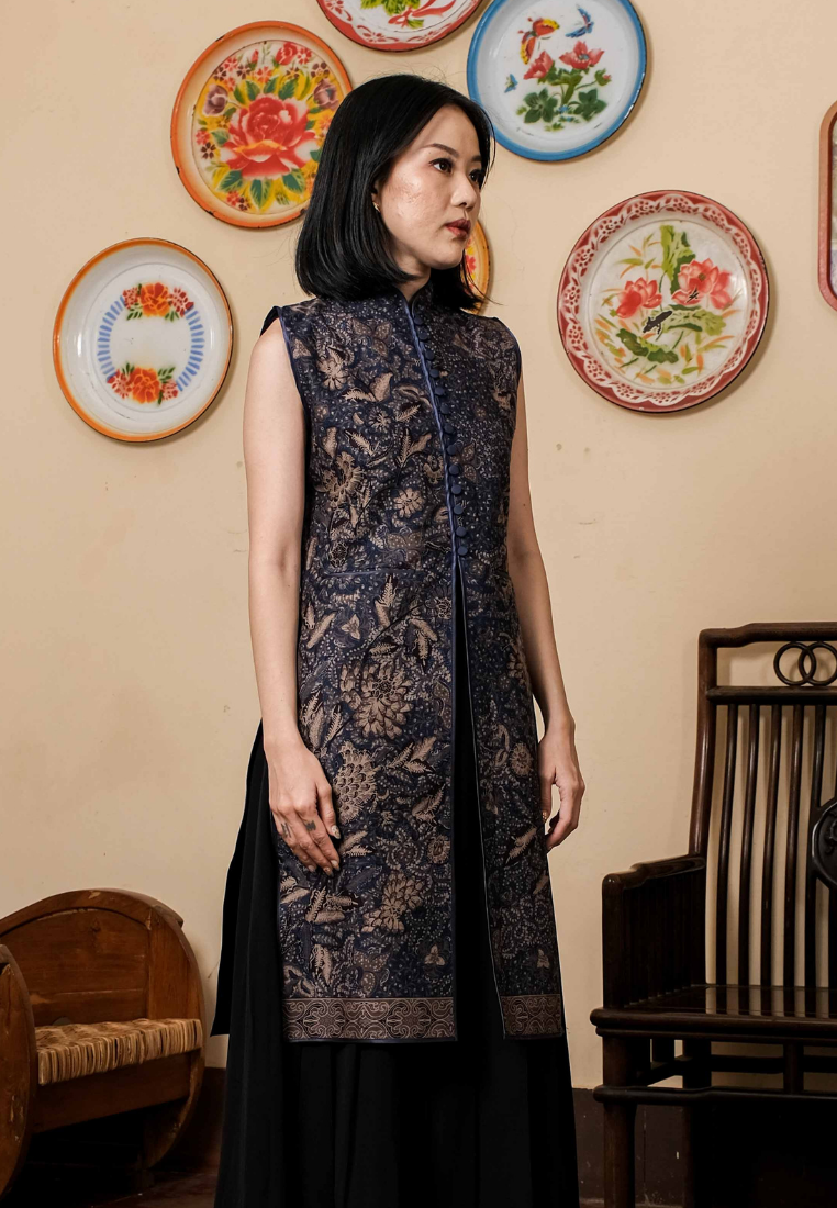 Samita Longtop Bunga Blue