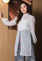 Samita Longtop Plain LS White
