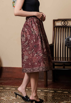 Gita Skirt Bunga Red