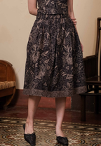 Gita Skirt Bunga Black