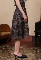 Gita Skirt Bunga Black