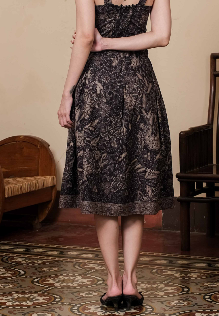 Gita Skirt Bunga Black