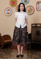 Gita Skirt Bunga Black