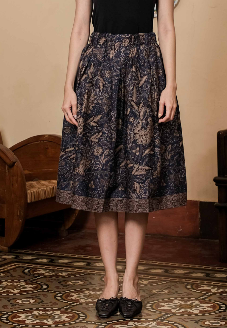 Gita Skirt Bunga Blue