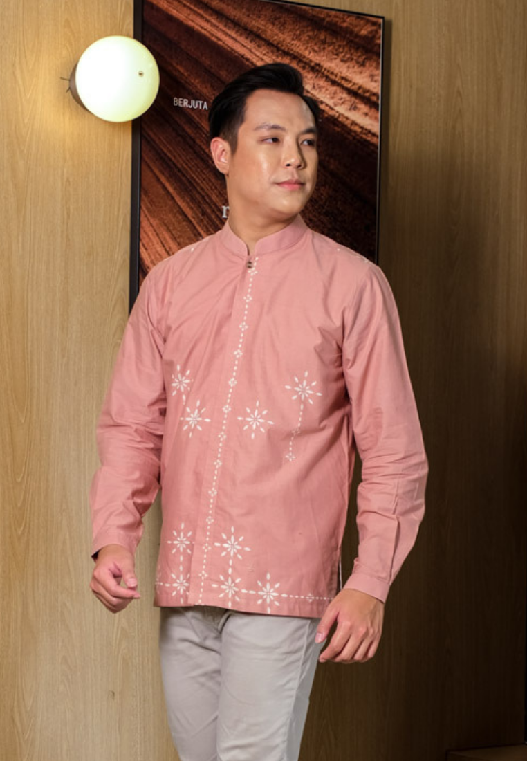 Karim Men Shirt Peach