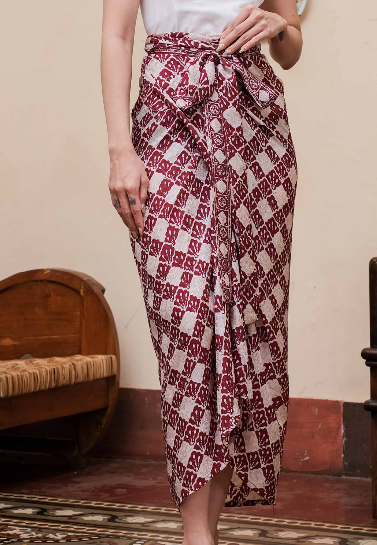 Ditya Warpskirt Burgundy