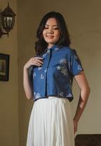 Rahmi Outer Blouse Blue