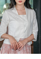 Manik Kebaya Plain Offwhite
