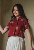 Rahmi Outer Blouse Red