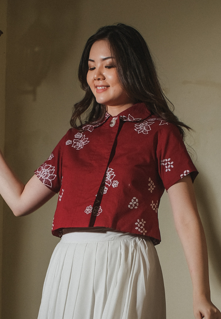Rahmi Outer Blouse Red