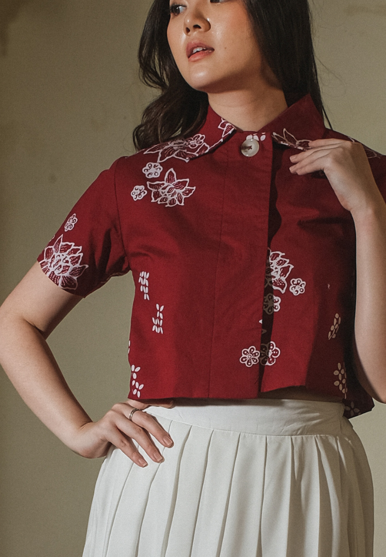 Rahmi Outer Blouse Red