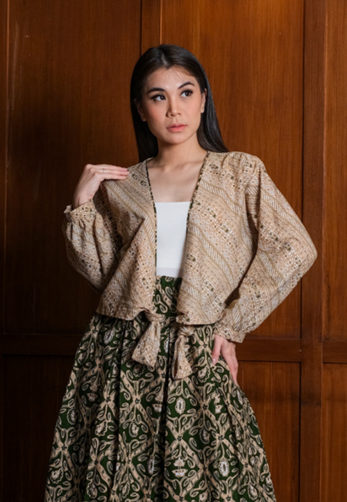 Alisha Warp Blouse Tribal Green