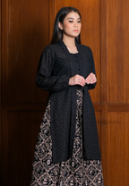 Asmarin Long Kebaya Black