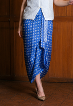 Risya Wrap Skirt Blue