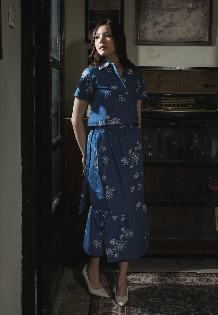 Erina Warpskirt Blue