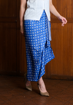 Risya Wrap Skirt Blue