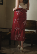 Erina Warpskirt Red