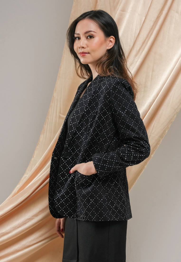 Karmina Blazer Batik Black