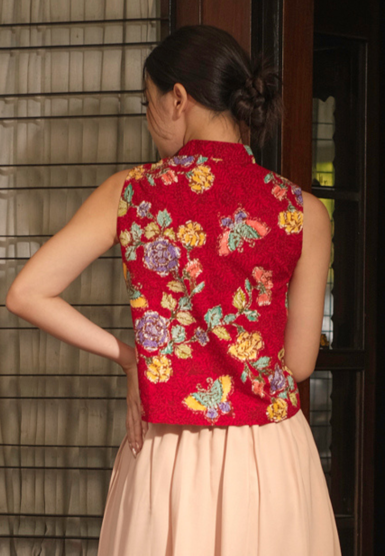 Chena Blouse Red