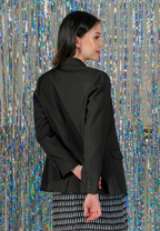 Karmina Blazer Plain Black