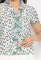 Mia Blouse Motif B Green