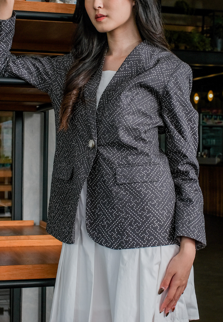 Karmina Blazer Batik Grey