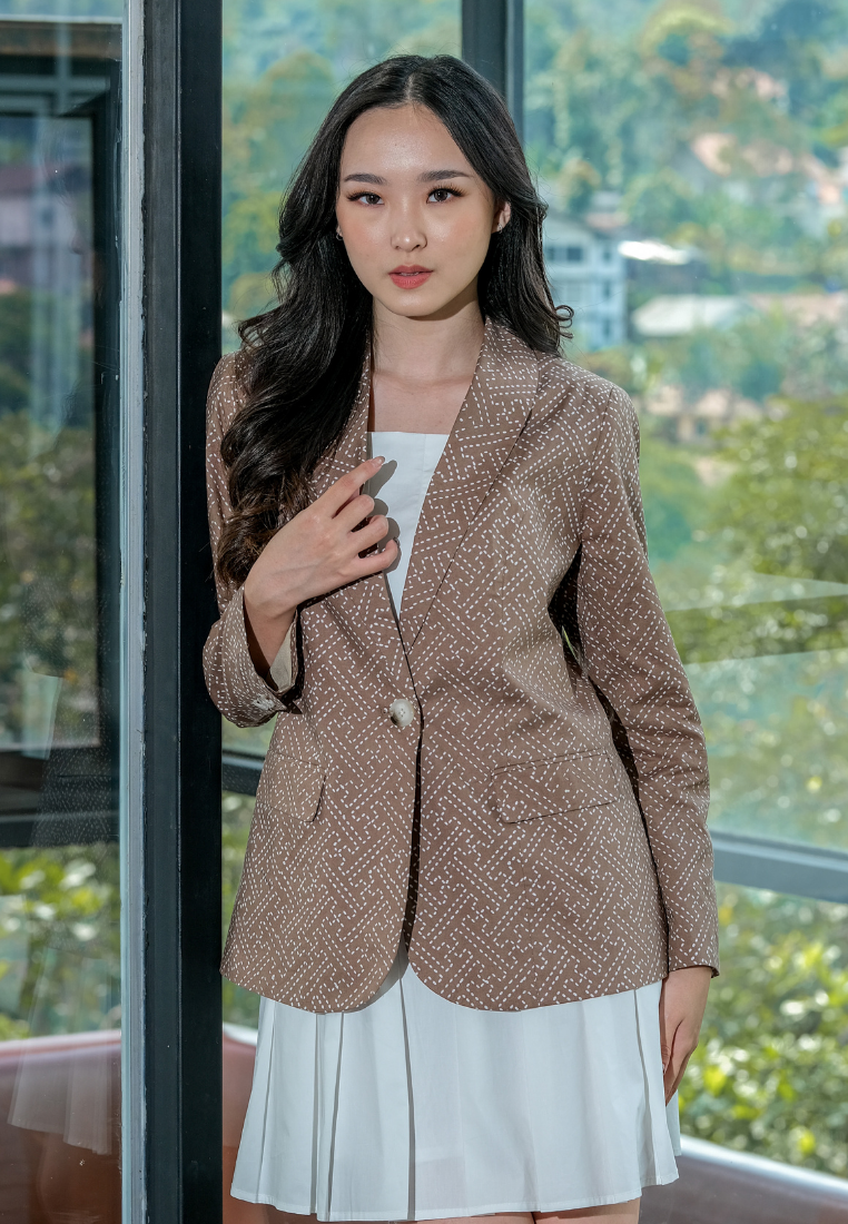 Karmina Blazer Batik Brown