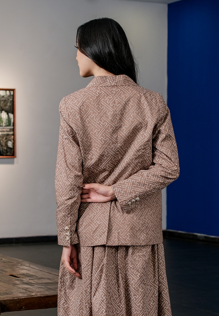 Karmina Blazer Batik Brown