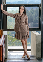 Karmina Blazer Batik Brown