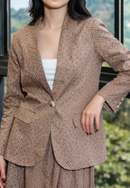 Karmina Blazer Batik Brown