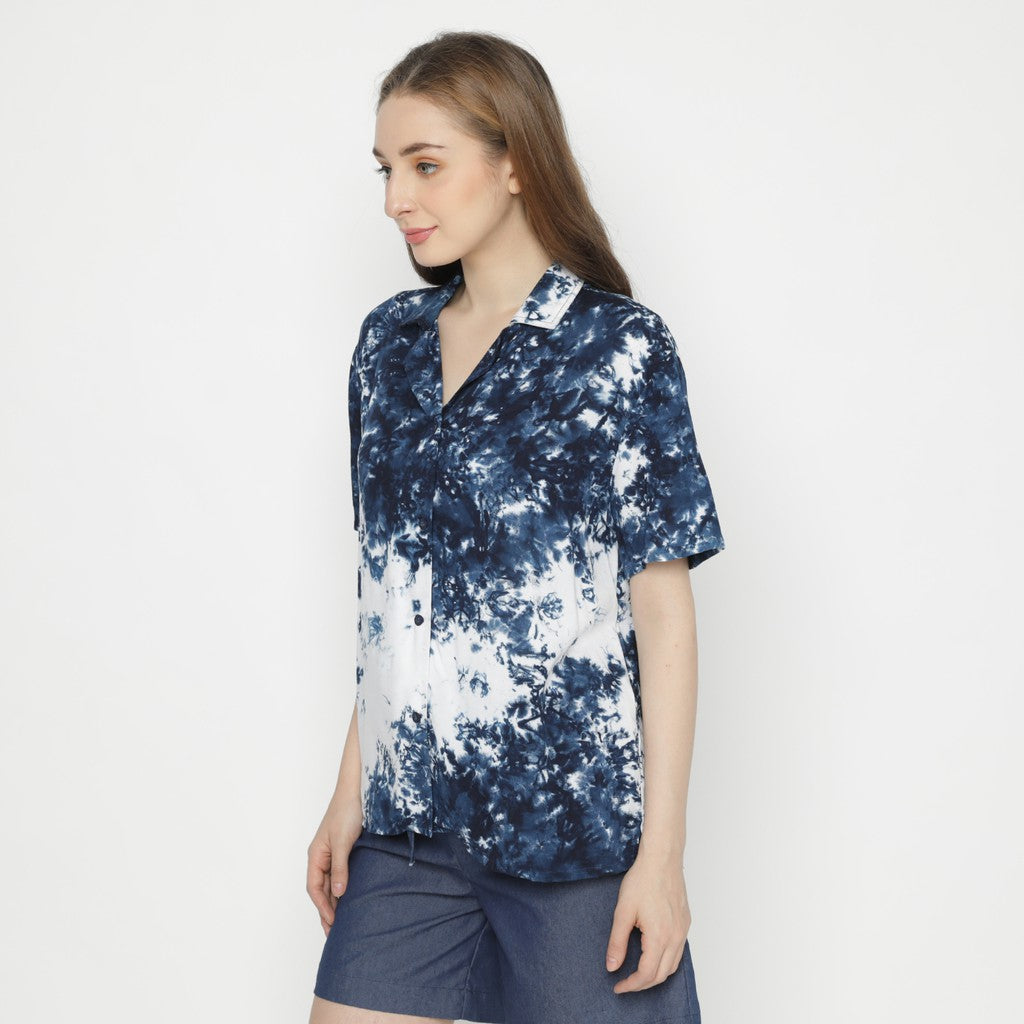 Kichi Batik Kemeja Tie Dye Batik Langit
