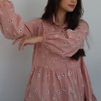 Kichi Batik Shirtdress Jumputan Coklat Muda Kaluna