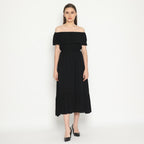 Kichi Batik Dress Sabrina Nina Hitam