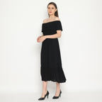 Kichi Batik Dress Sabrina Nina Hitam