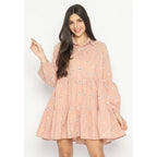 Kichi Batik Shirtdress Jumputan Coklat Muda Kaluna