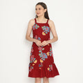 Kichi Batik Dress Batik Sukma Red