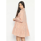 Kichi Batik Shirtdress Jumputan Coklat Muda Kaluna