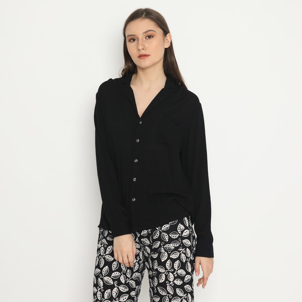 Kichi Batik Kemeja Metis Hitam