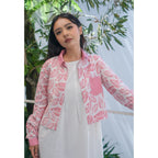 Rafifa Crop Shirt Pink