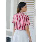 Datya Crop Shirt Red