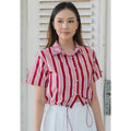 Datya Crop Shirt Red