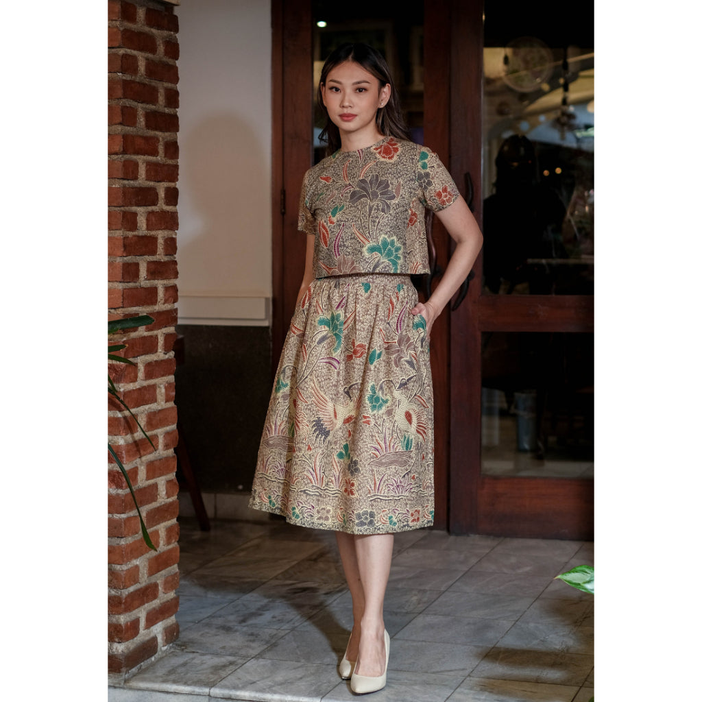 Kichi Batik Setelan Batik Ramaya Set Brown