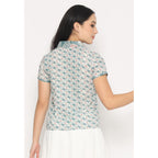 Mia Blouse Motif B Green
