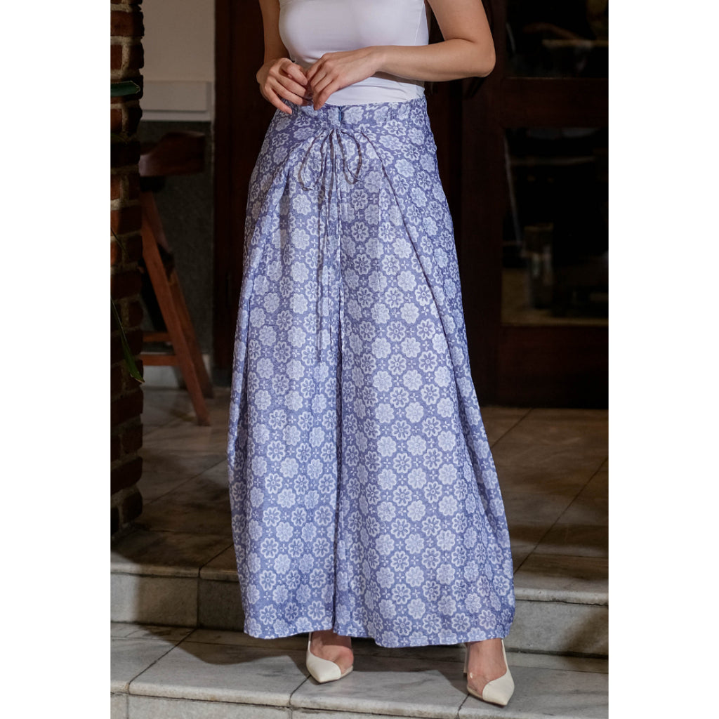 Ranisa Wrap Pants Blue